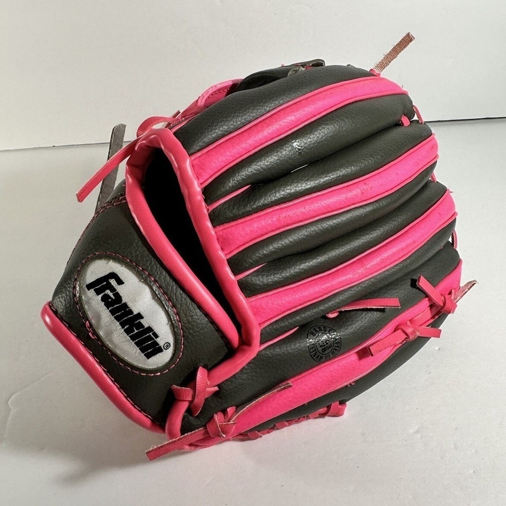 Franklin Sports‎ Teeball Glove Youth 9.5 Inch Graphite Pink RTP 22703L RH Throw